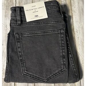 Zara Gray Flare & Wide Leg Jeans